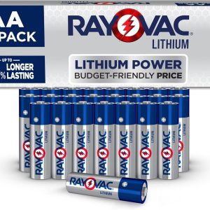 Rayovac Lithium AA Batteries (24 Pack), Double A Lithium Batteries