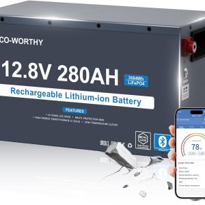 ECO-WORTHY EnergyRock 12V 280Ah Metal Case LiFePO4 Lithium Battery