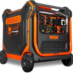 WEN 13,000-Watt 120V/240V Tri-Fuel Inverter Generator with Quiet 550cc Engine, Electric Start, Wheel Kit, and CO Watchdog, Gas, Propane, and Natural Gas Powered (TF1300iX)